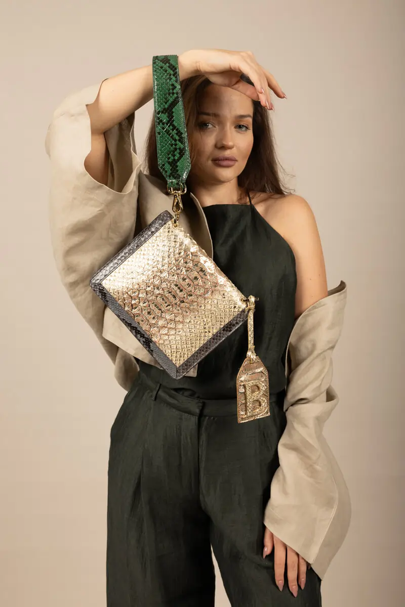 Olimpia Real Python Crossbody Bag (3)