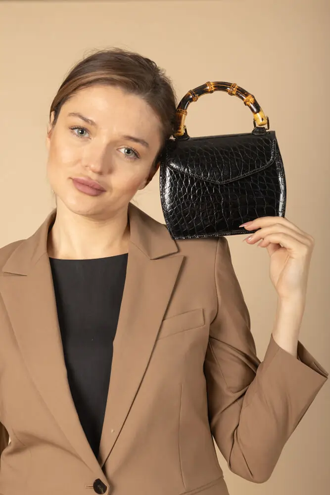 Roma Printed Croco Sling Bag