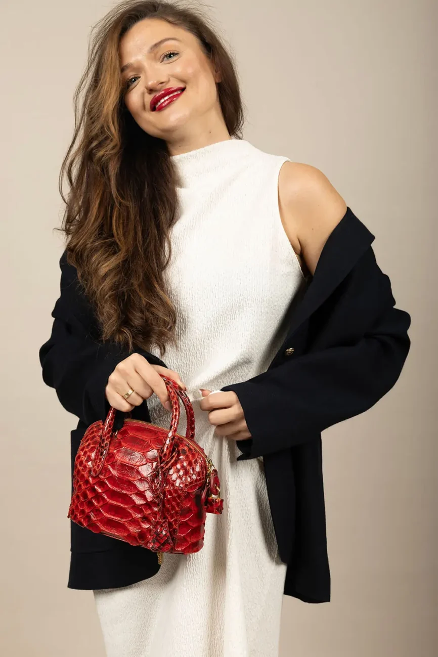 Tesoro Real Python Handbag (2)