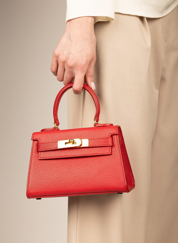 Eva 20cm Red Calf Alce Leather