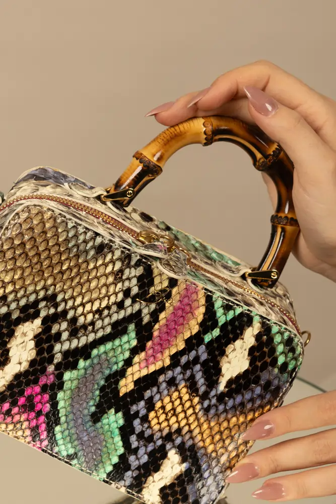 FELICITÀ REAL PYTHON CROSSBODY BAG