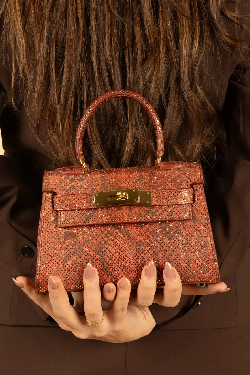 SEMPLICITÀ REAL PYTHON MINI BAG