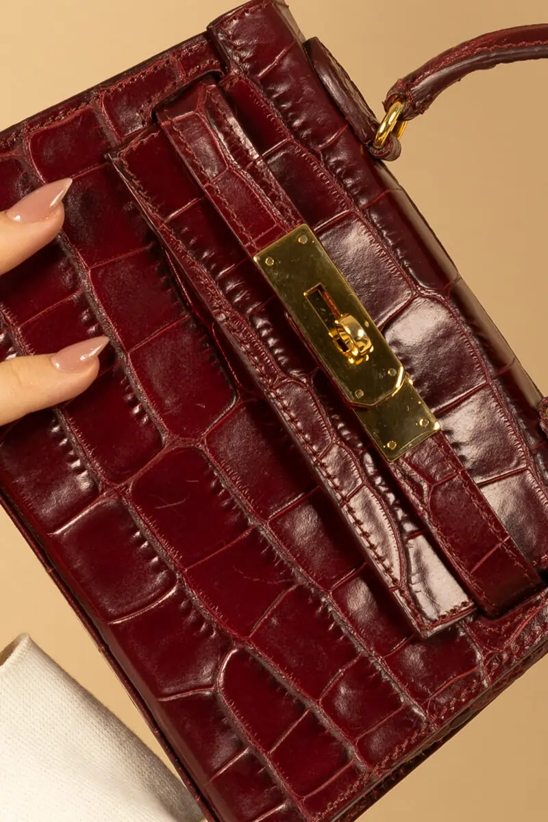 TREVISO CROCO PRINT MINI BAG